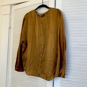 VINCE silk blouse - gold